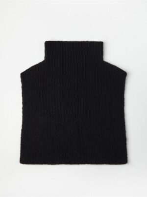 Rib-knit bib collar - 8645676-80