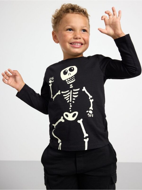 Long sleeve top with skeleton - 8668982-80