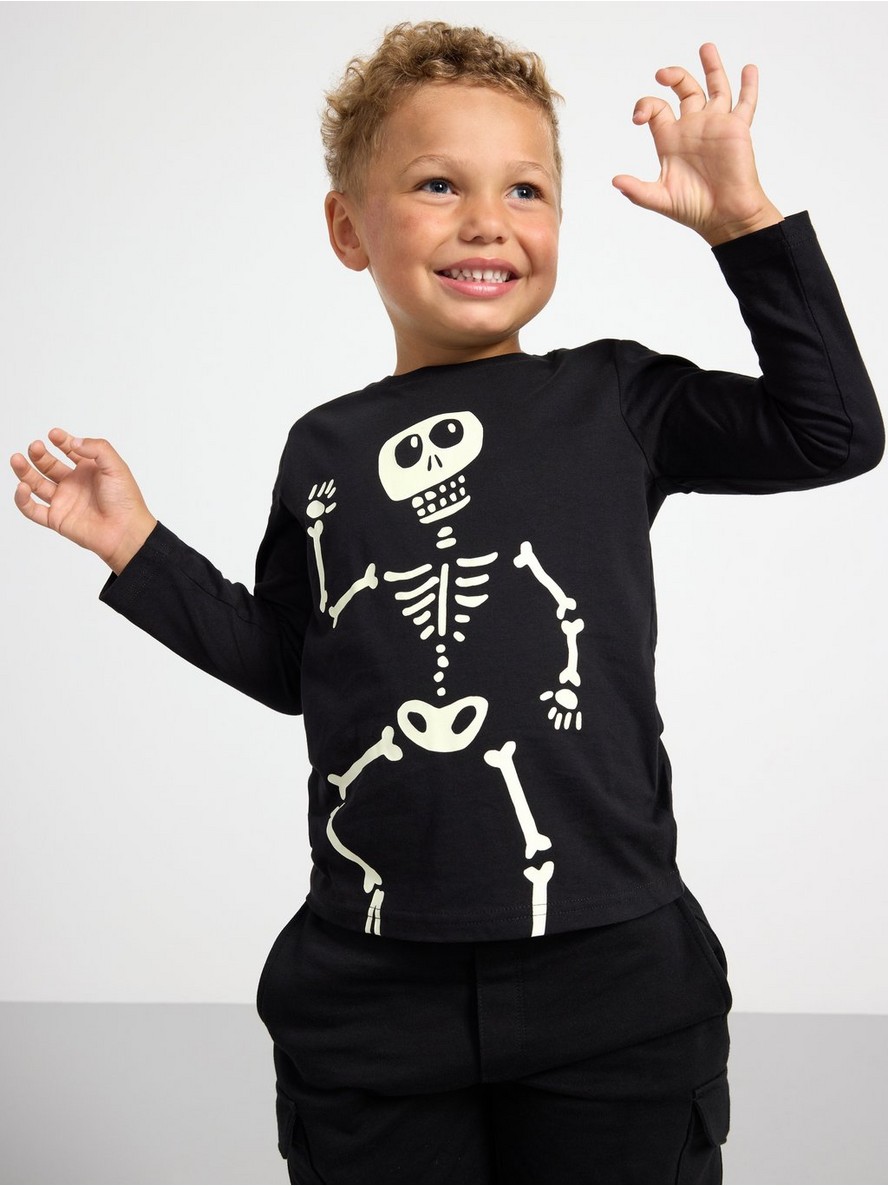 Majica – Long sleeve top with skeleton