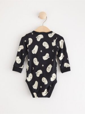 Wrap bodysuit with ghosts - 8679348-6959