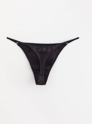 ella m – Thong low waist in satin - 8534871-80