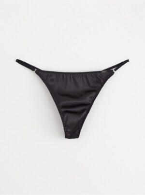 ella m – Thong low waist in satin - 8534871-80