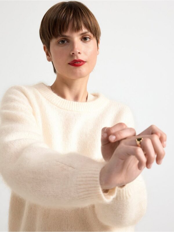 Knitted jumper in mohair blend - 8594824-300