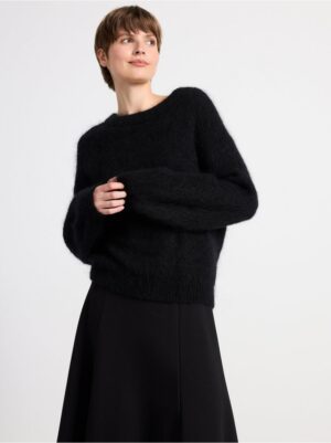 Knitted jumper in mohair blend - 8594824-80