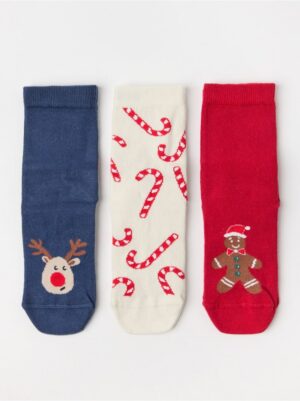 3-pack  Socks with christmas motif - 8599742-7395
