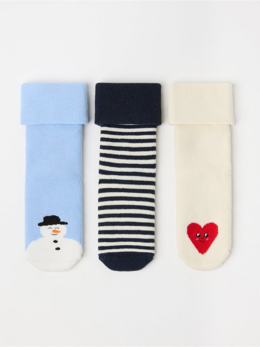 Carape – 3-pack Socks in terry with dogs