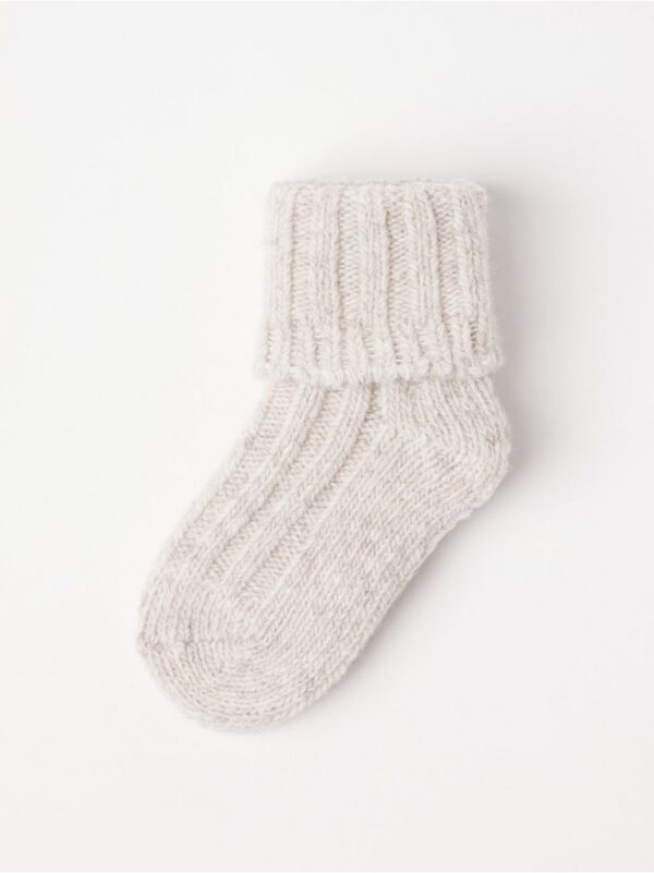 Knitted wool socks - 8622543-9805