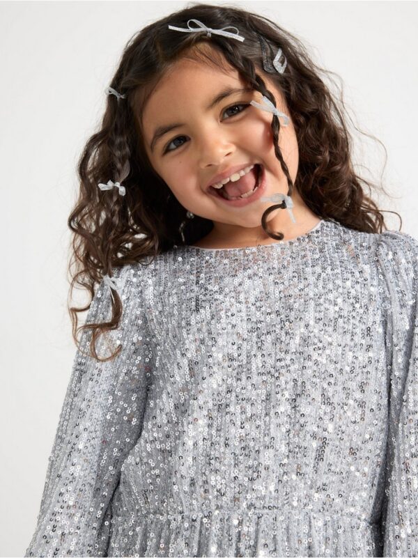 6-pack glittery hair clips - 8624810-10