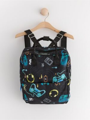Backpack with gaming pattern - 8626002-80