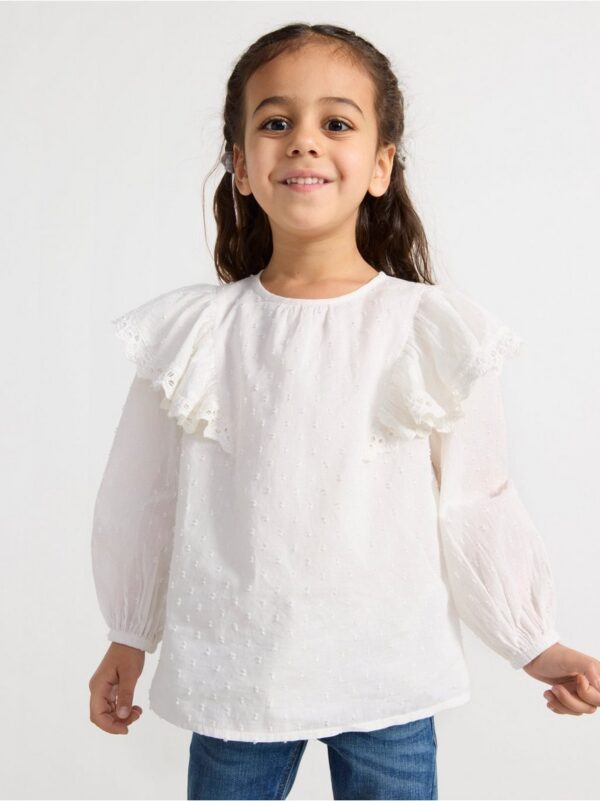 Blouse with frill - 8626404-325