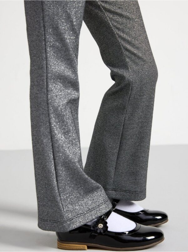 Ribbed Trousers with shimmer - 8633115-80