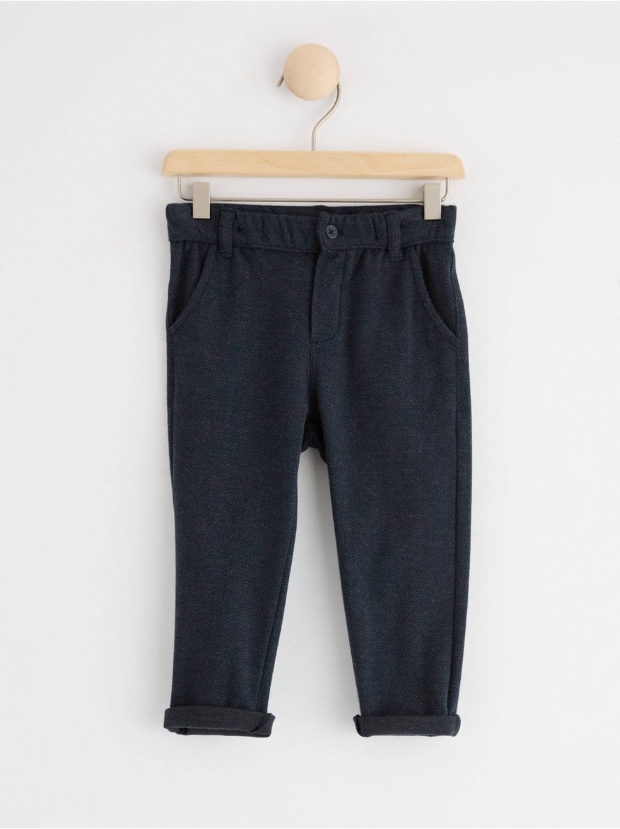 Pantalone – Herringbone jersey trousers