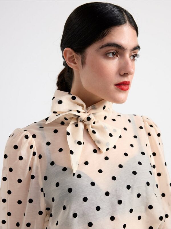 Blouse with dots - 8641898-8399
