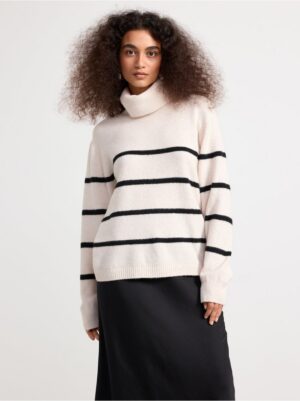 Knitted jumper with stripes - 8647188-9609