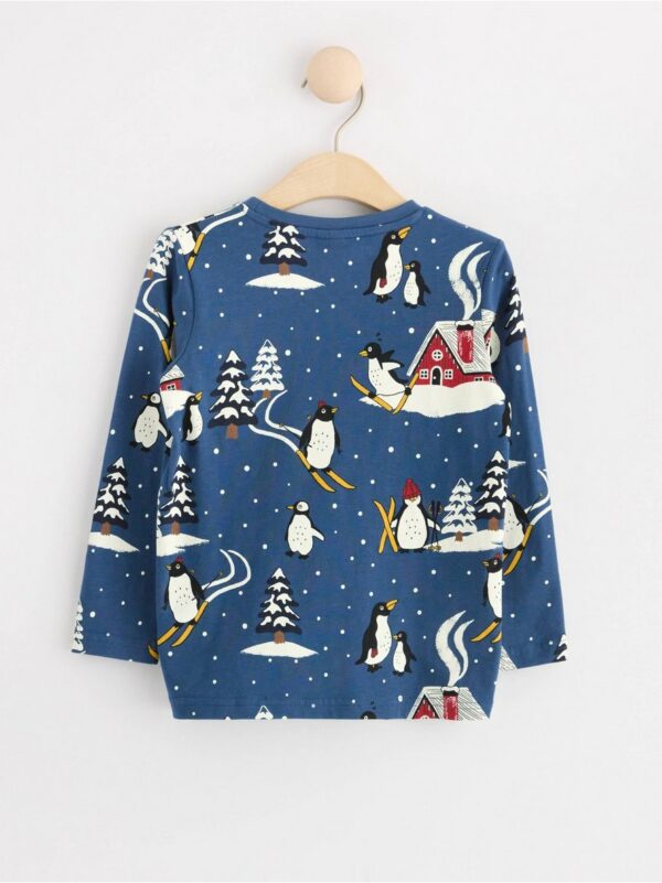 Long sleeve top with penguins - 8661554-6465