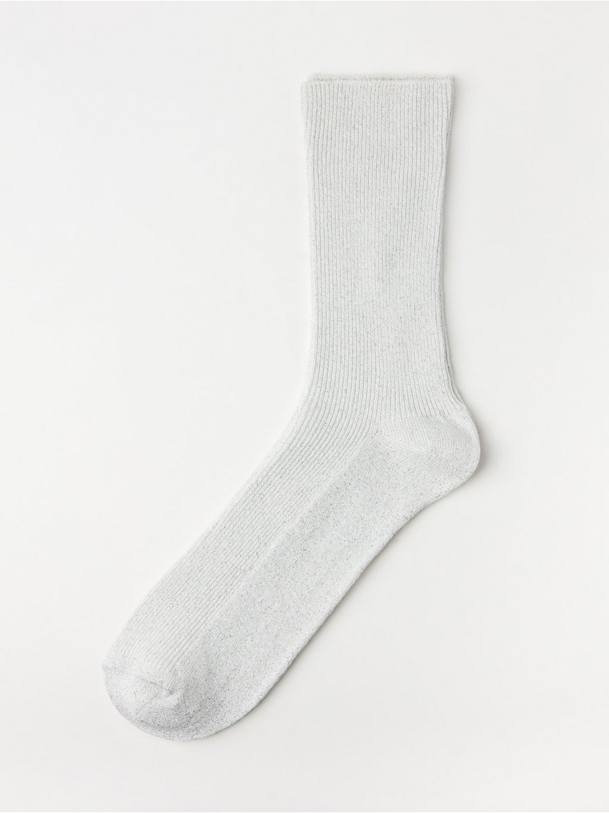 Carape – Ribbed glitter socks