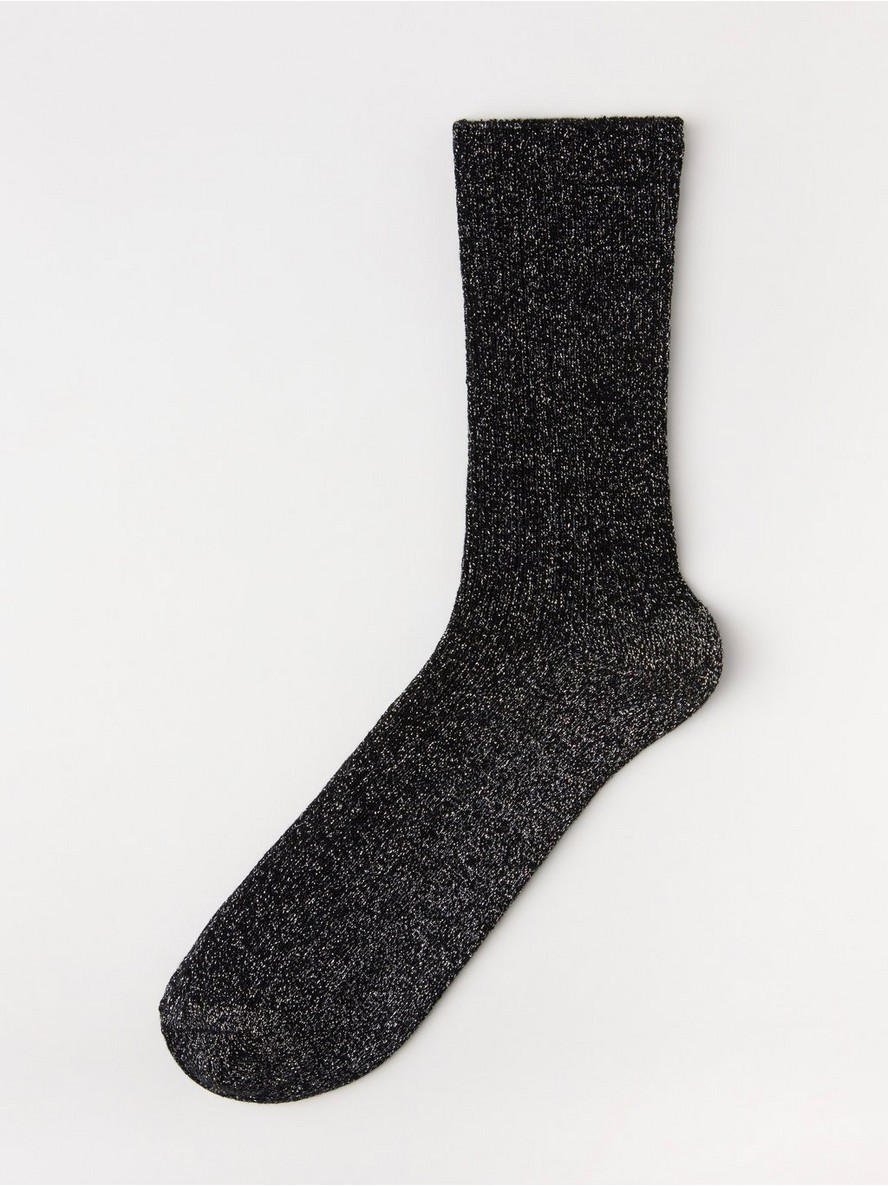 Carape – Ribbed glitter socks