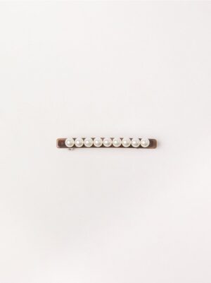 Hair clip with pearls - 8685253-250