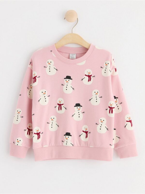 Sweatshirt with snowman print - 8685741-7955