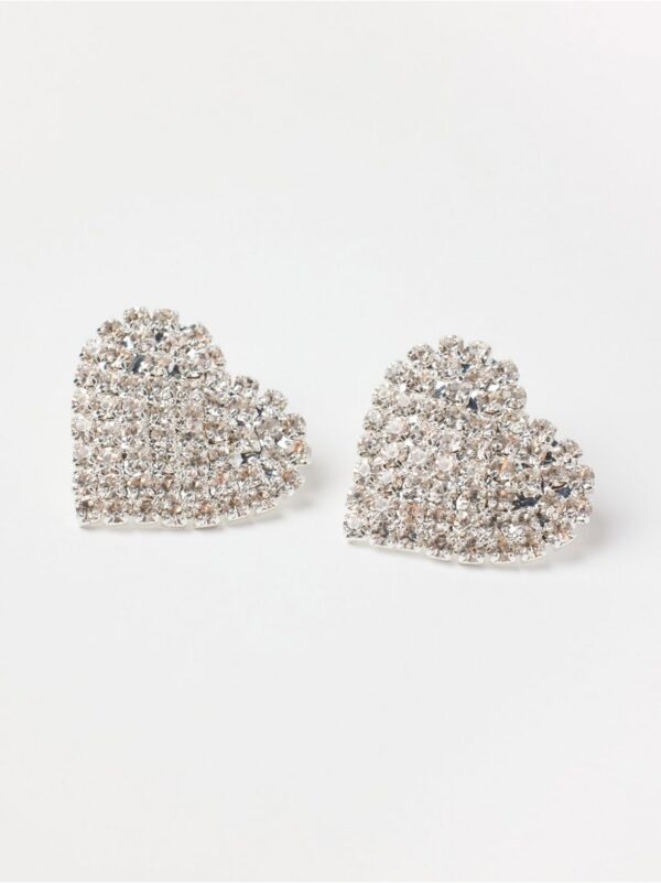 Sparkly heart earrings - 8691869-10