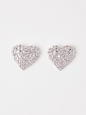 Sparkly heart earrings - 8691869-10