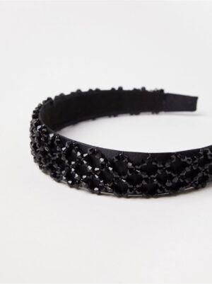 Alice band with rhinestones - 8700558-80