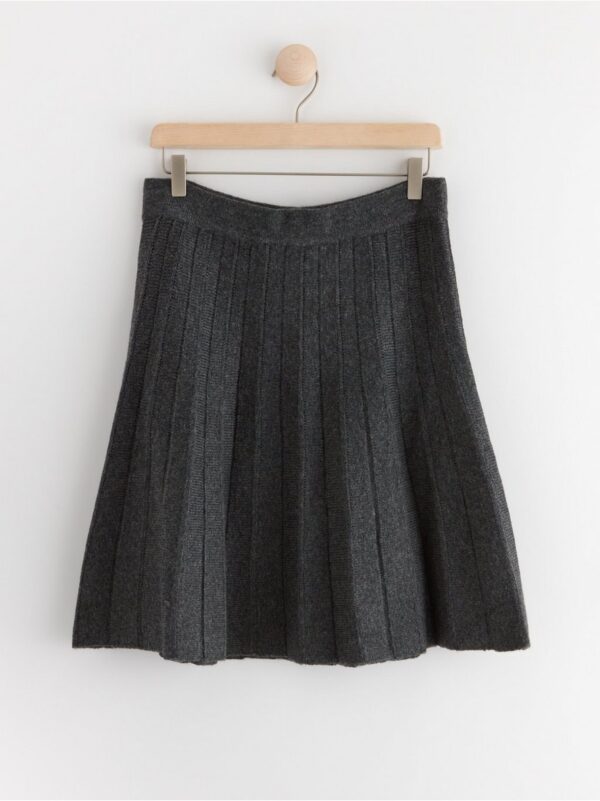 Knitted mini skirt - 3000078-3656