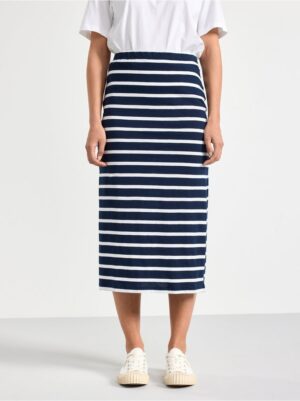 Striped fitted midi skirt - 8582749-2150