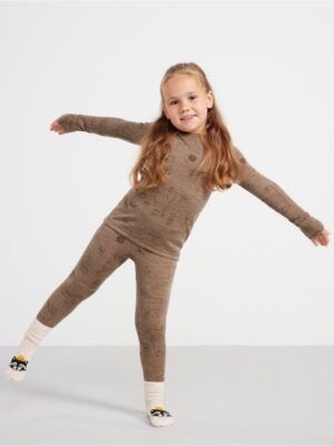 Leggings in merino wool - 8583145-1715