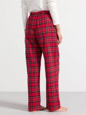 Pyjama trousers in flannel - 8585399-7251