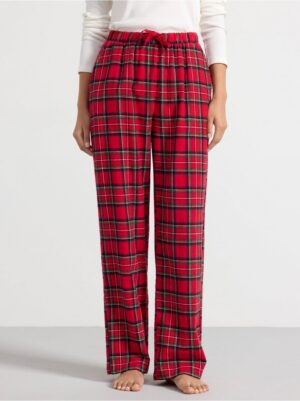 Pyjama trousers in flannel - 8585399-7251