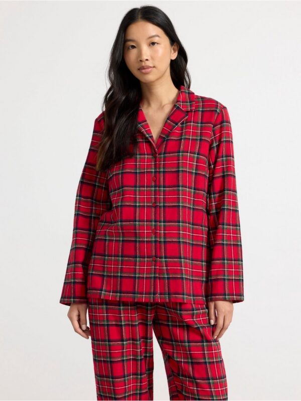 Flannel pyjama shirt - 8598234-7251