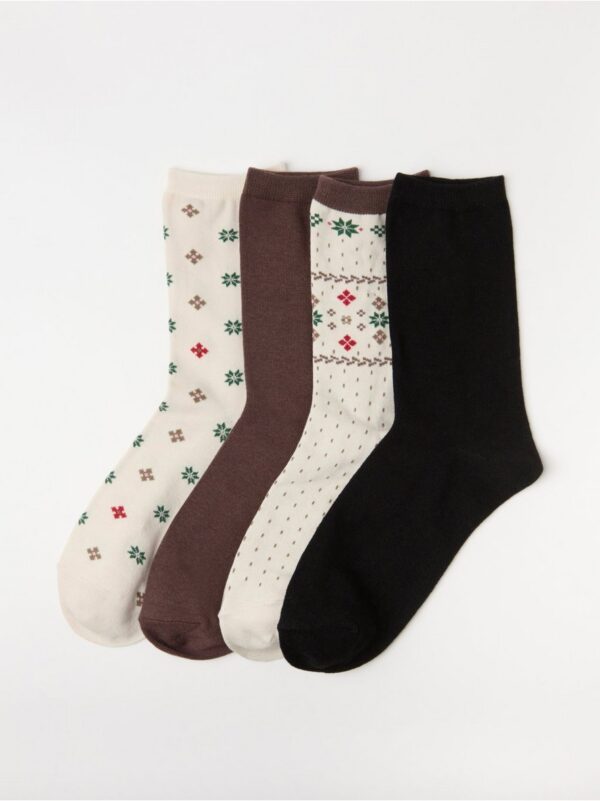 4-pack socks with pattern - 8616010-9923