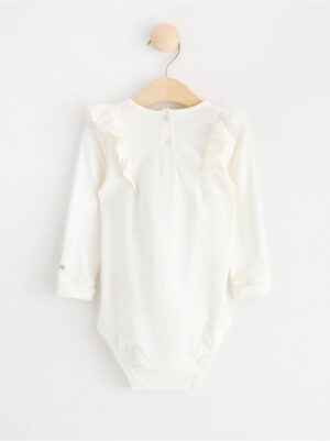 Long sleeve bodysuit with frills - 8643588-325