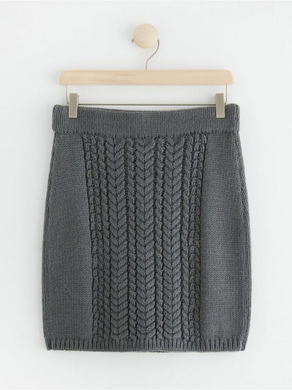 Knitted mini skirt - 8655096-9891