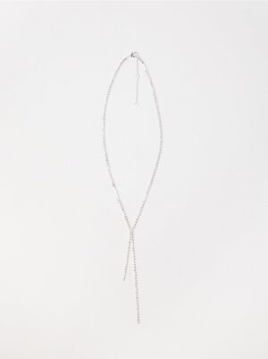 Necklace with rhinestones - 8655162-10
