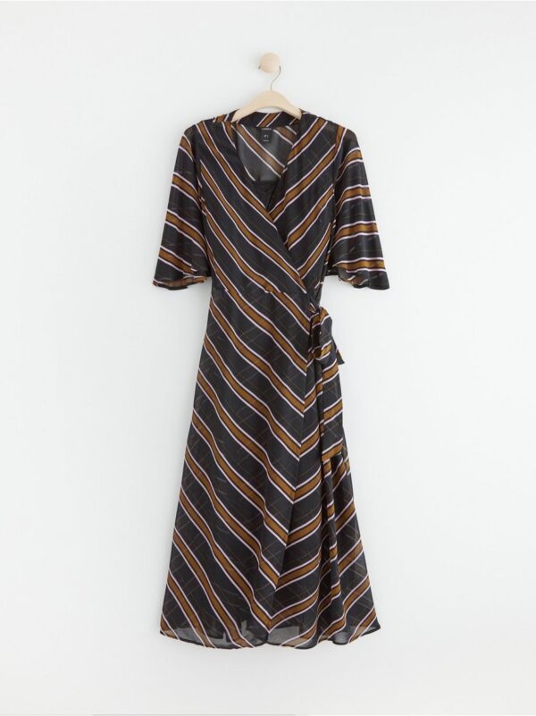Wrap dress with stripes - 8663829-80