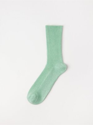 Ribbed glitter socks - 8663856-9665