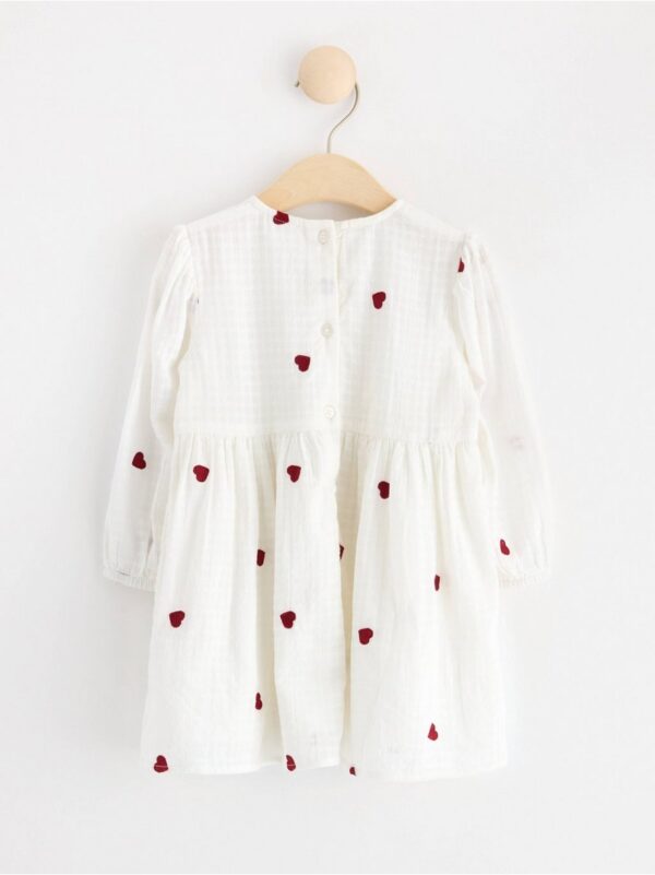 Long sleeve dress with hearts - 8687652-325