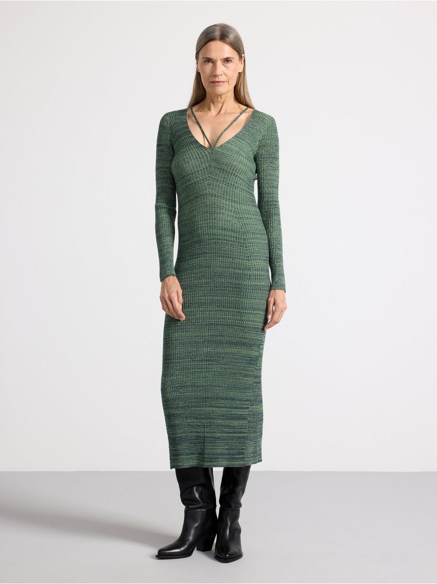 Haljina – Maxi dress with ribbed texture