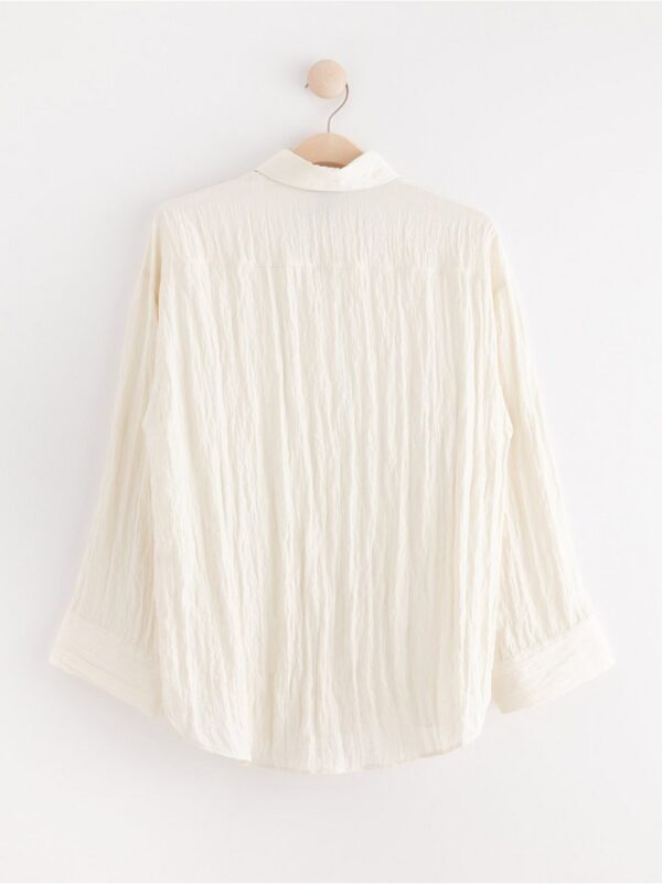 Blouse with crinkled texture - 3000254-7862
