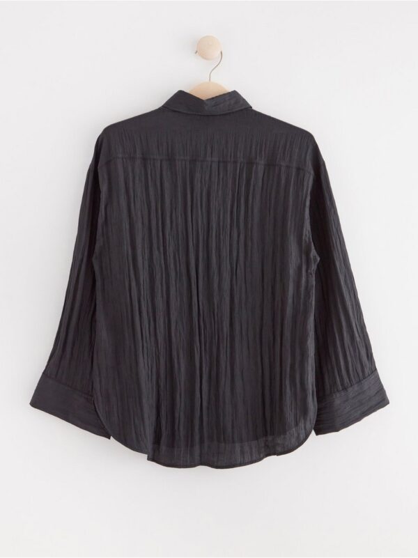 Blouse with crinkled texture - 3000254-80