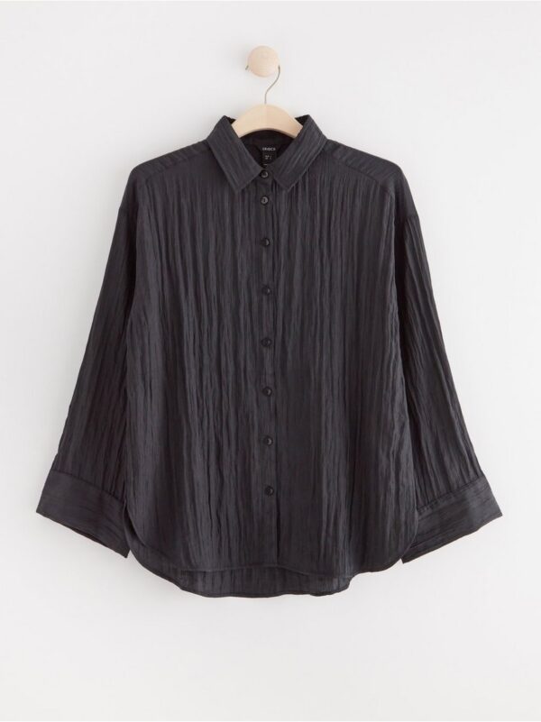 Blouse with crinkled texture - 3000254-80