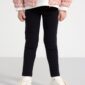 Leggings with knee patches and brushed inside - 7403605-80