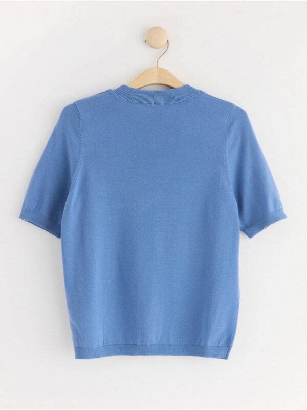 Fine-knit short sleeve jumper - 7932980-1367