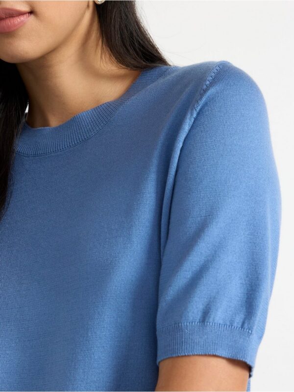 Fine-knit short sleeve jumper - 7932980-1367