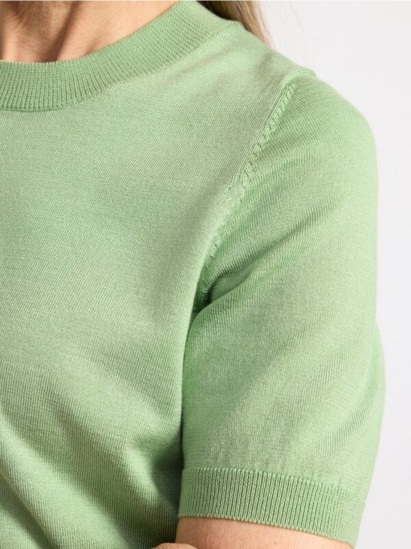 Fine-knit short sleeve jumper - 7932980-5504