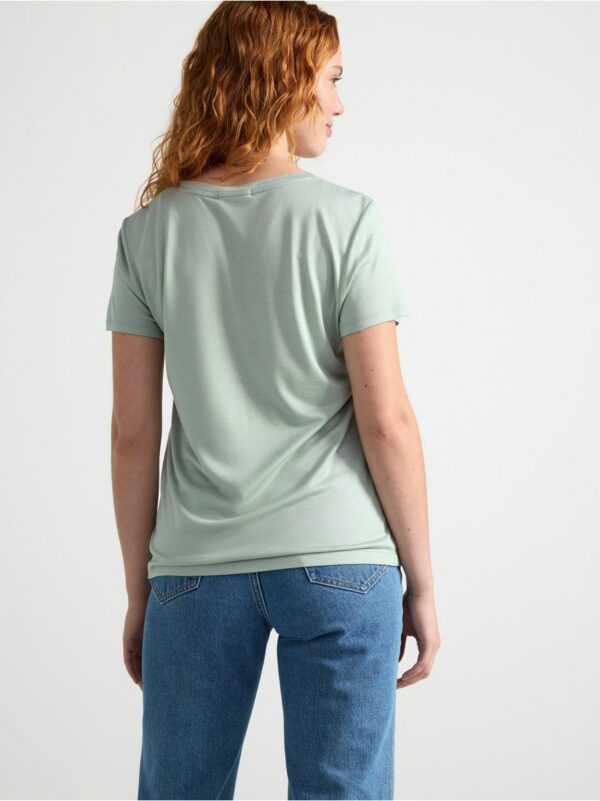 Short sleeve viscose t-shirt - 8297651-7228