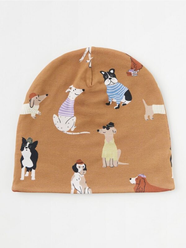 Jersey beanie with dogs - 8344033-2209