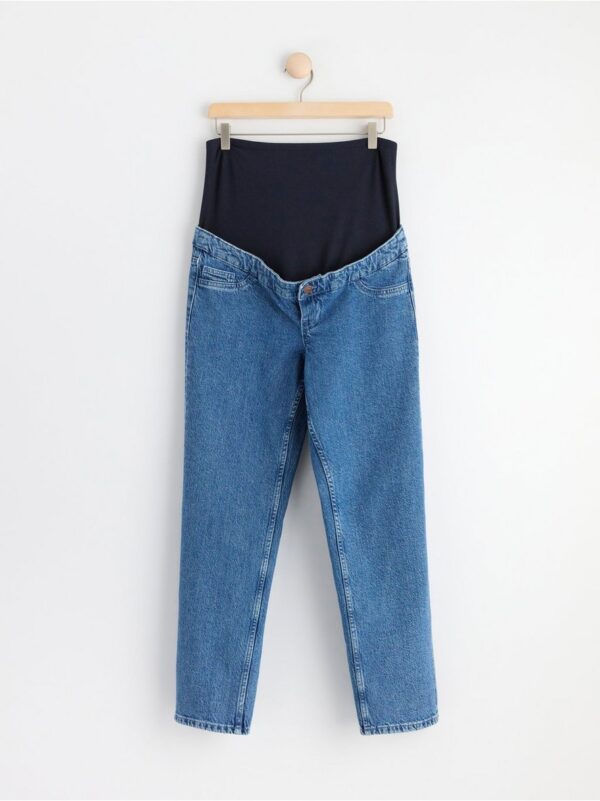 MOM STRAIGHT Nea cropped  maternity jeans - 8446257-766
